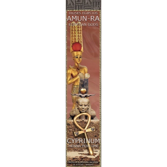 Amun-Ra Henna Cypress Protection Perfume Egyptian Incense Sticks by Flaires - 3 PACK