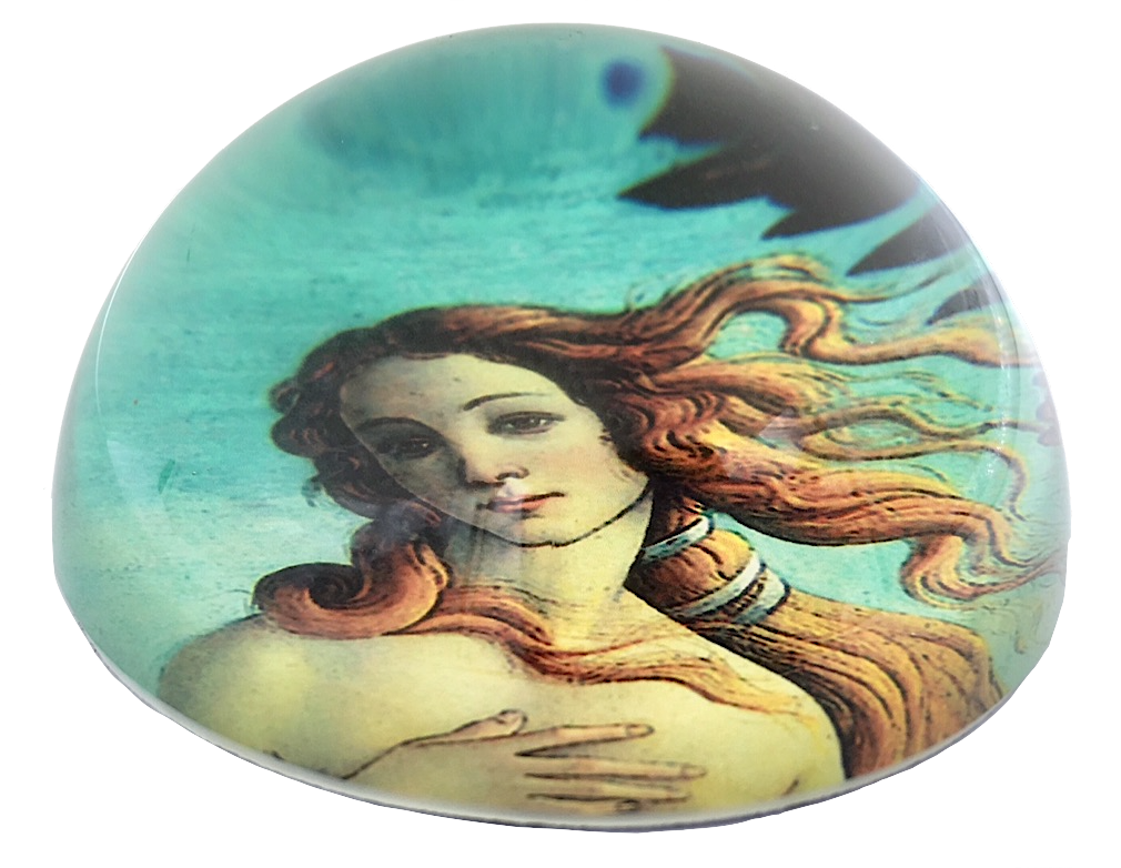Birth of Venus Glass Paperweight by Sandro Botticelli