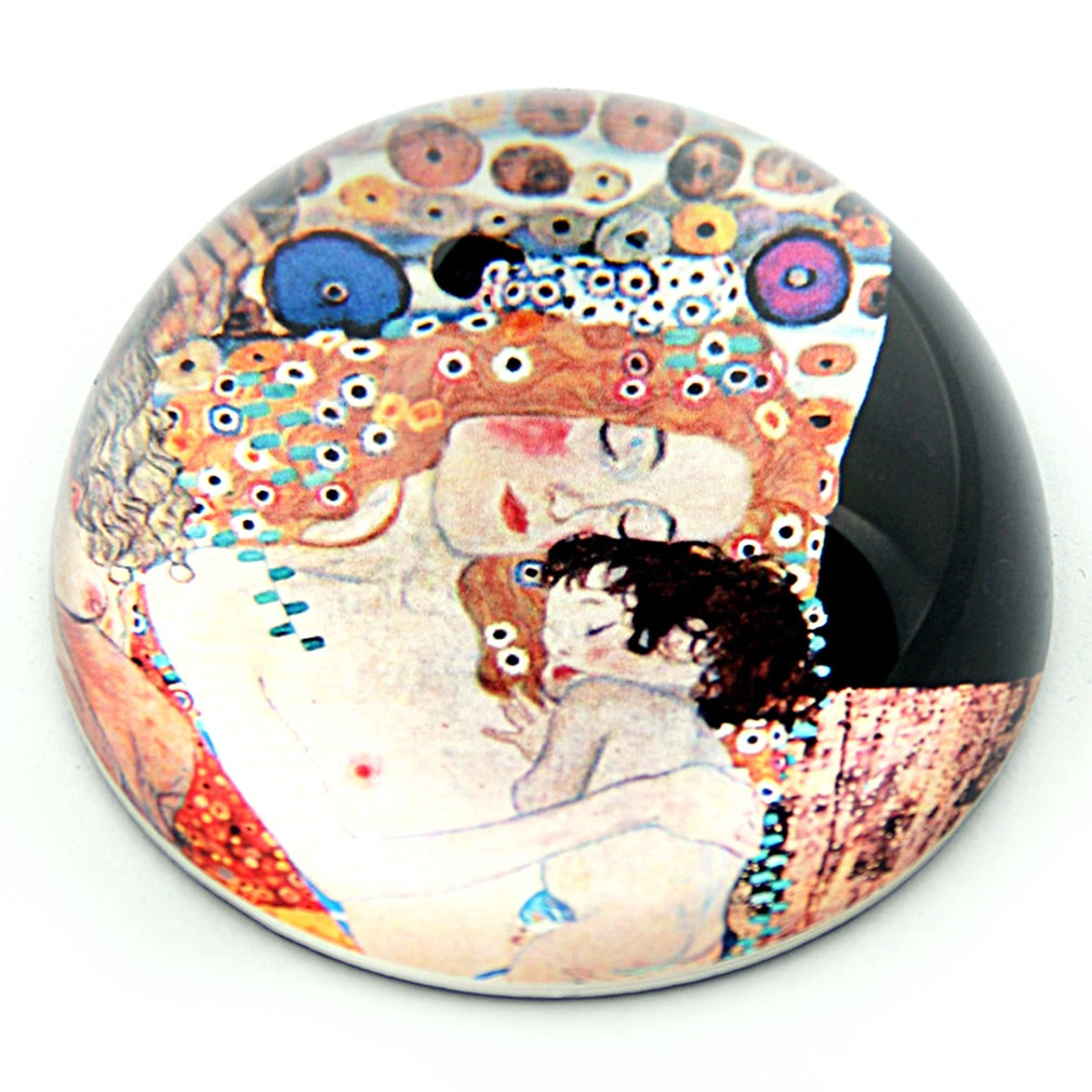 Mother and Child Glass Family Desktop Paperweight by Klimt PKL2 Parastone
