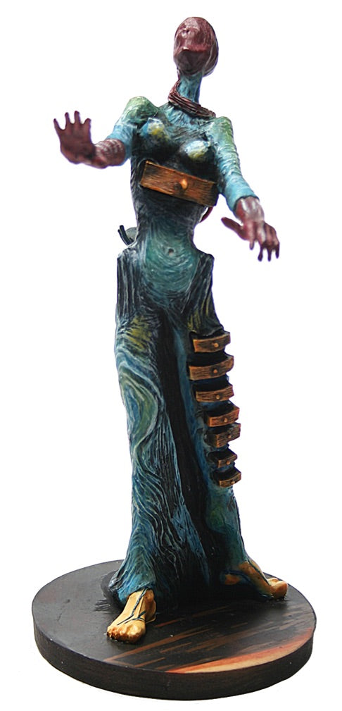Burning Giraffe Woman with Drawers Statue by Salvador Dali