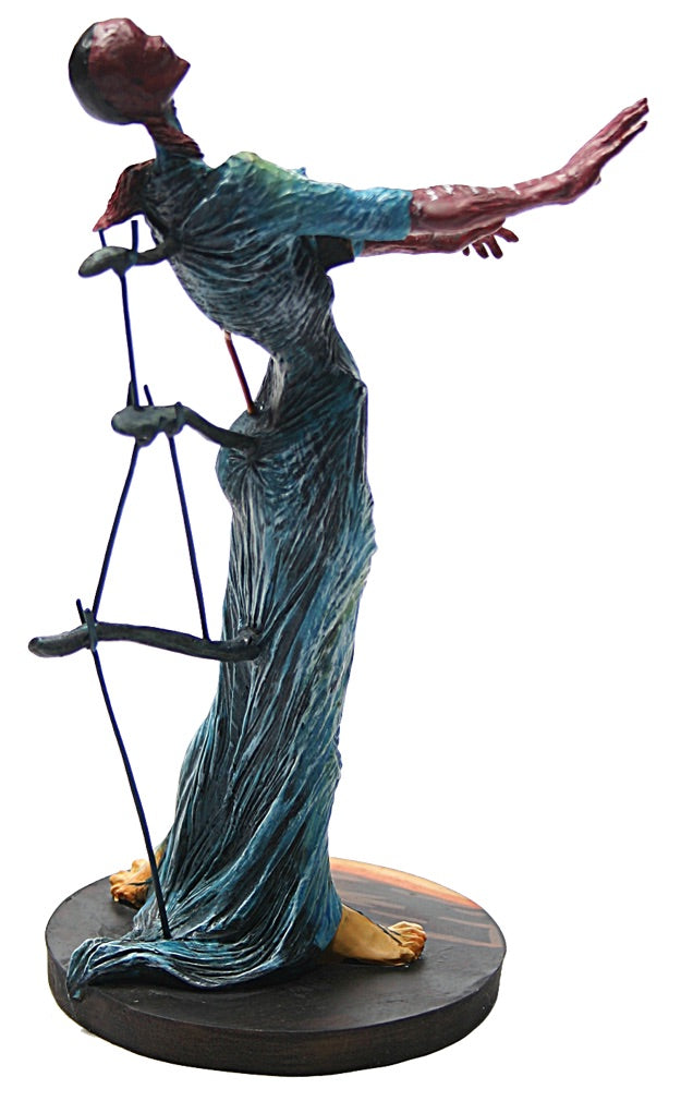 Burning Giraffe Woman with Drawers Statue by Salvador Dali