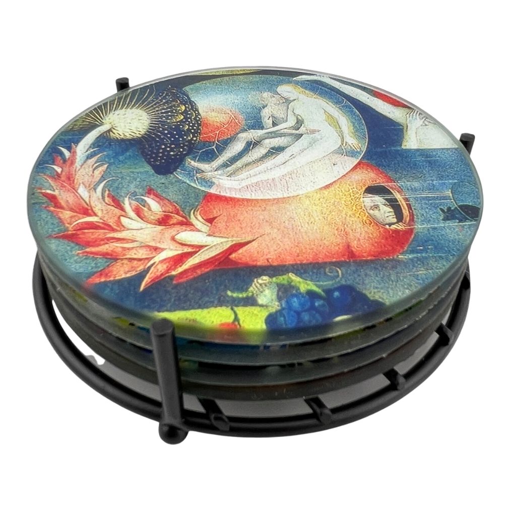 Hieronymus Bosch Paintings Bar Drink Glass Coasters Set of 4