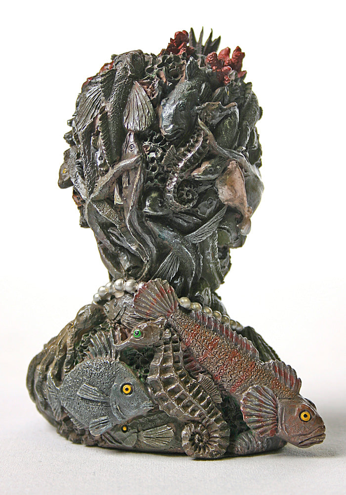 Water Sea Life Portrait Head Statue by Arcimboldo