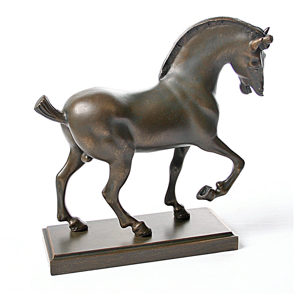 Horse Statue Active Walking Renaissance by Leonardo daVinci School Desk Statue