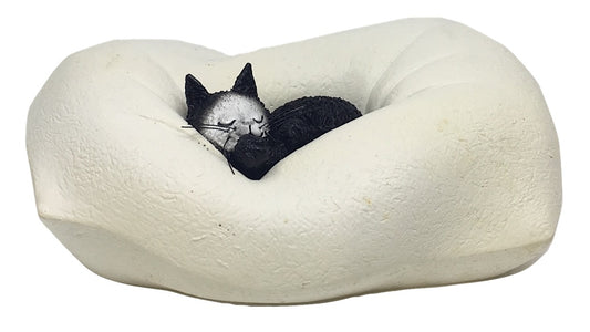 Kitty Sleeping in Fluffy Pillow Statue by Dubout