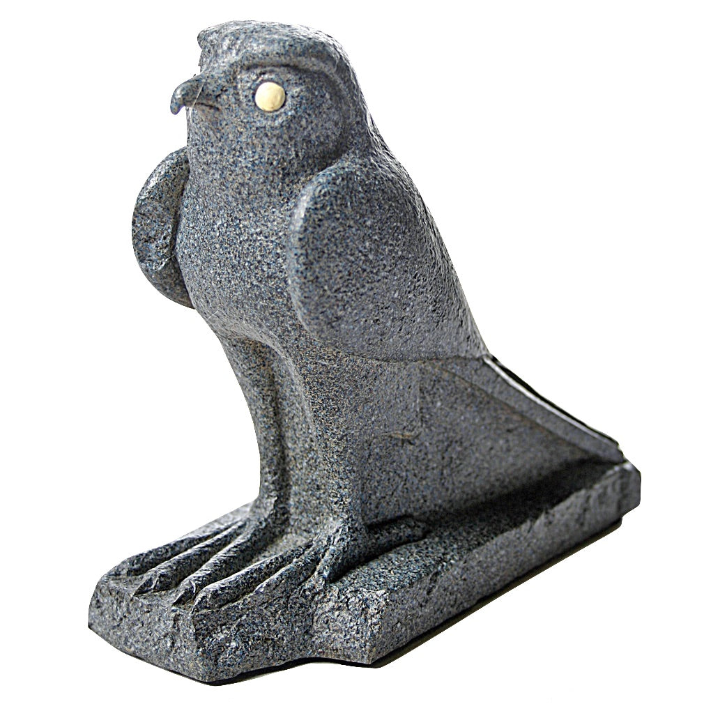 Egyptian Falcon Bird Statue with One Eye Drawn