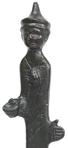 Etruscan Man with Hat Thin Statue, Arte Etrvska Collection