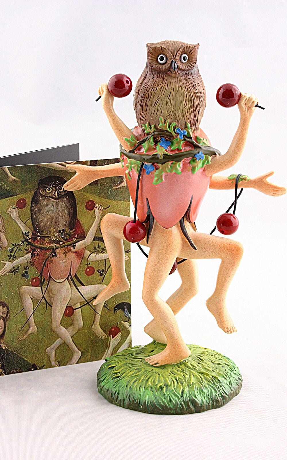 Owl Headed Dancer Figurine Statue by Hieronymus Bosch