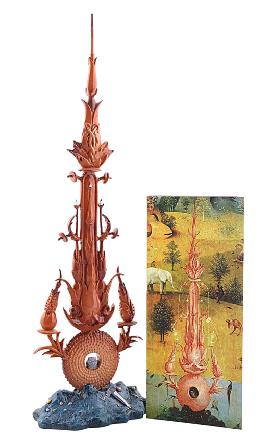 Fountain Statue from Garden of Earthly Delights Painting by Hieronymus Bosch