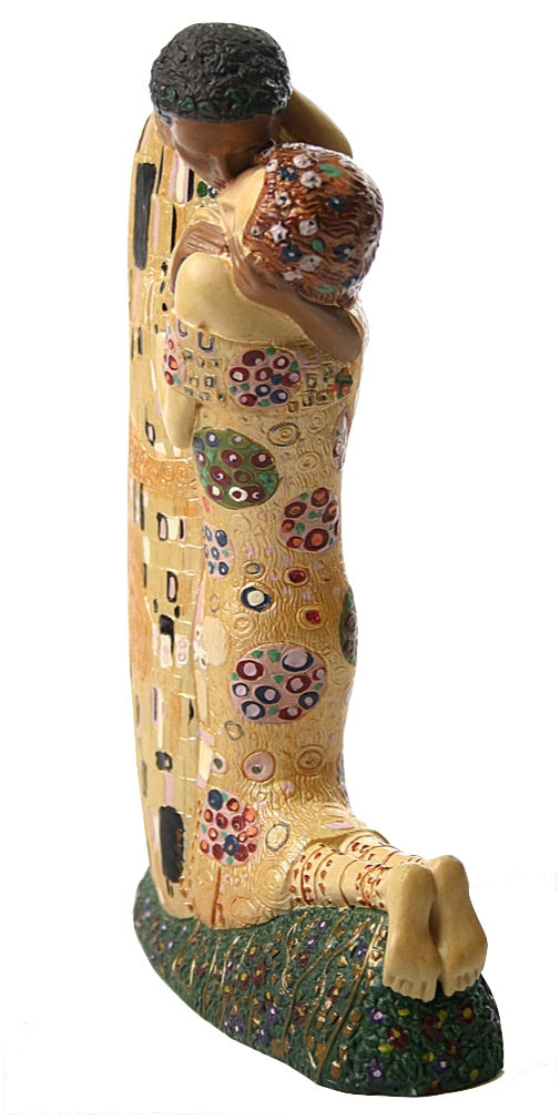 The Kiss Man and Woman Hugging Statue by Gustav Klimt