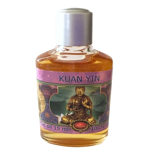 Kuan Yin Asian Buddhist Cedar Honey Patchouli Essential Fragrance Oils by Flaires 15ml