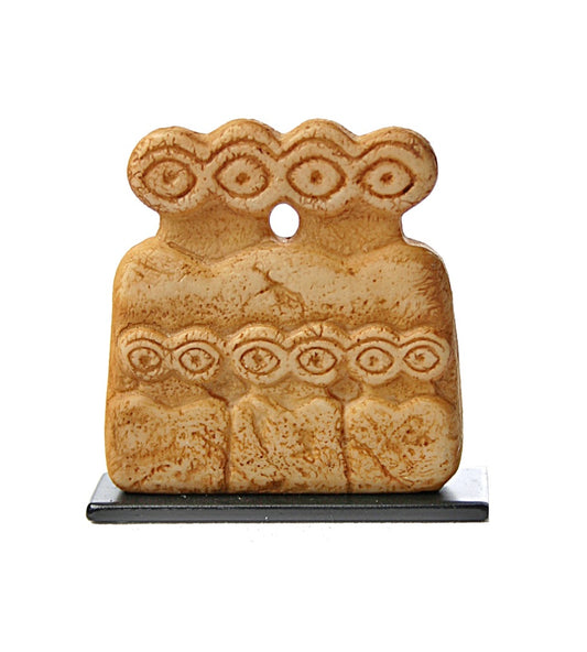 Mesopotamian Eye Idol Statue, Miniature