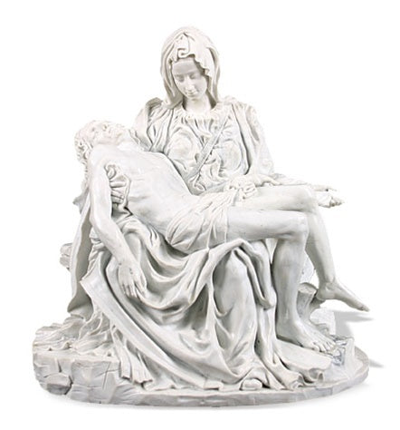Pieta Lamentation Mary Holding Jesus Statue by Michelangelo