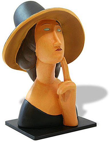 Portrait of Jeanne Hebuterne Art Statue by Modigliani