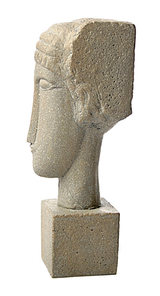 Modigliani Cubic Head Statue