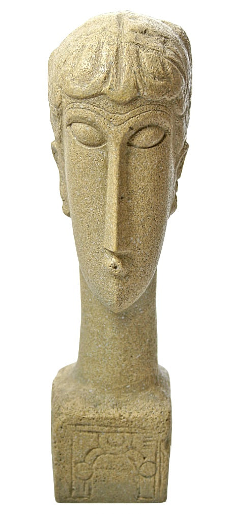 Modigliani Head, Inscripted Base, 8in.H - Medium - MO08