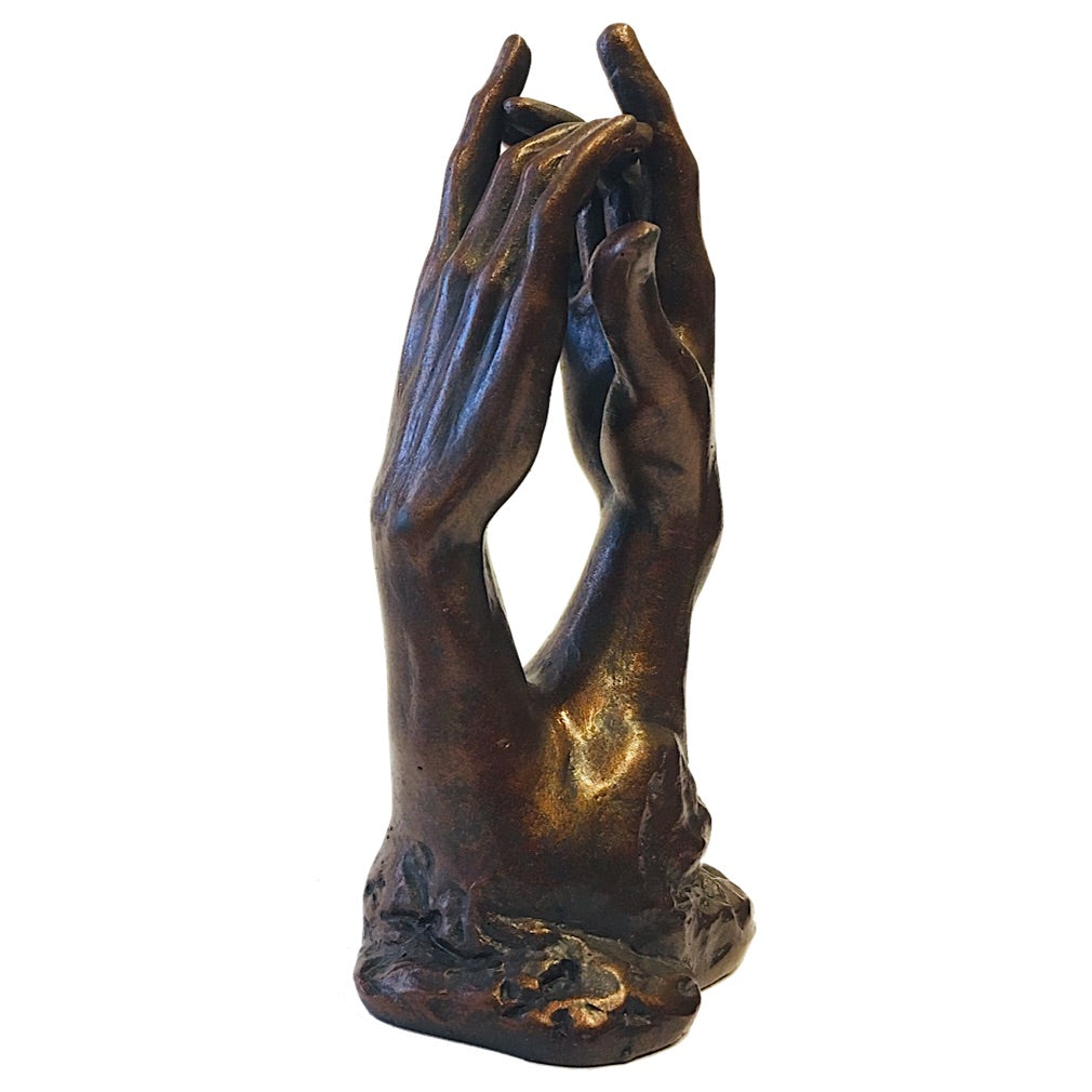 Pocket Art Rodin Study for The Secret Clasping Hands Miniature Statue