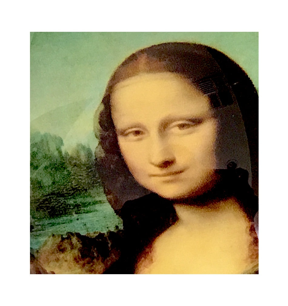 DaVinci Mona Lisa Glass Dome Desk Museum Paperweight 3W