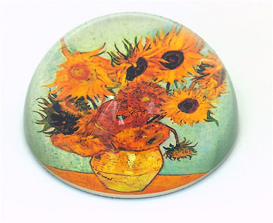 Sunflowers Glass Dome Paperweight by Van Gogh PGOG1 Parastone