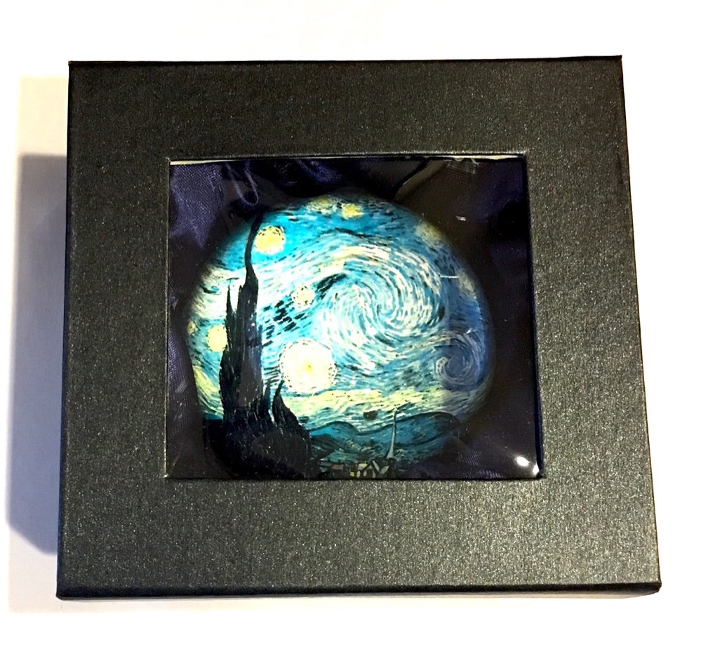 Starry Night Glass Dome Paperweight by Van Gogh PGOG4 Parastone