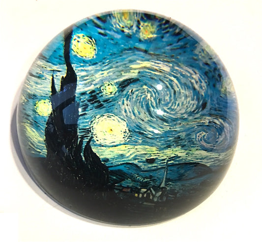 Starry Night Glass Dome Paperweight by Van Gogh PGOG4 Parastone
