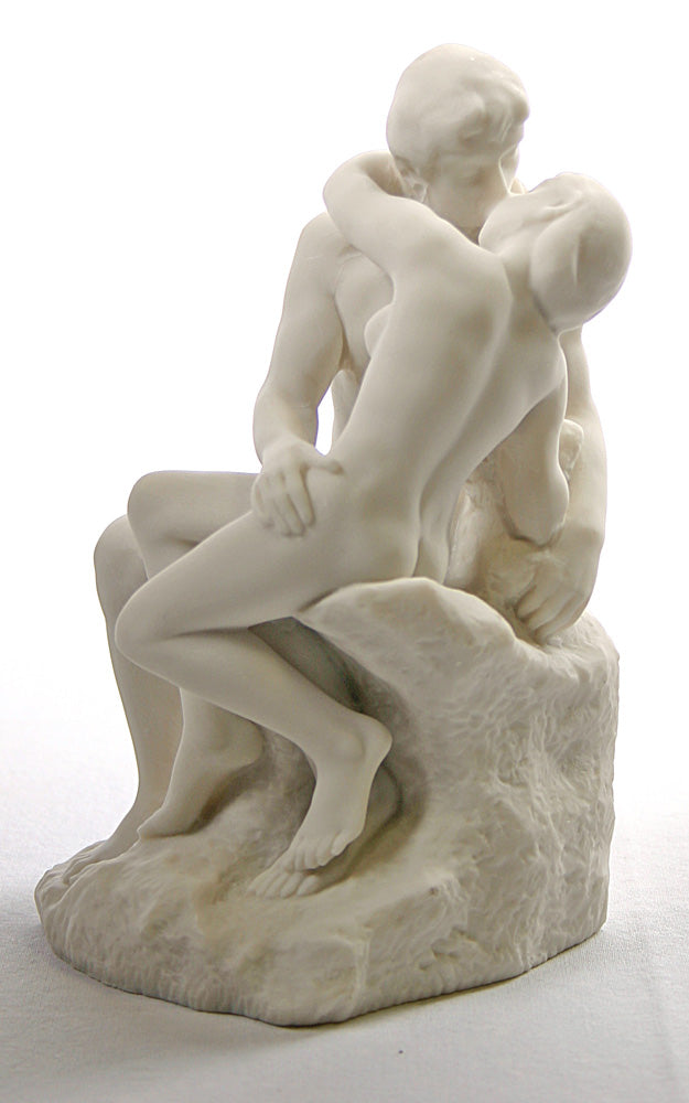 The Kiss Statue by Rodin, White - Small