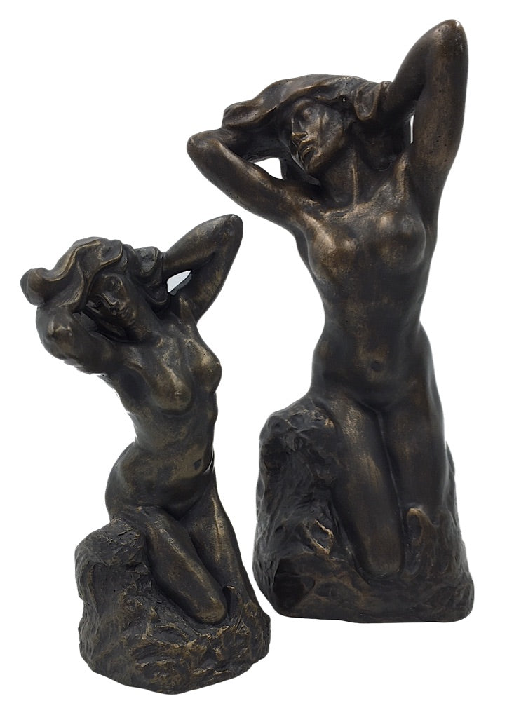 Toilette De Venus The Bather or Kneeling Faun (1885) by Auguste Rodin Figurine 5.25H