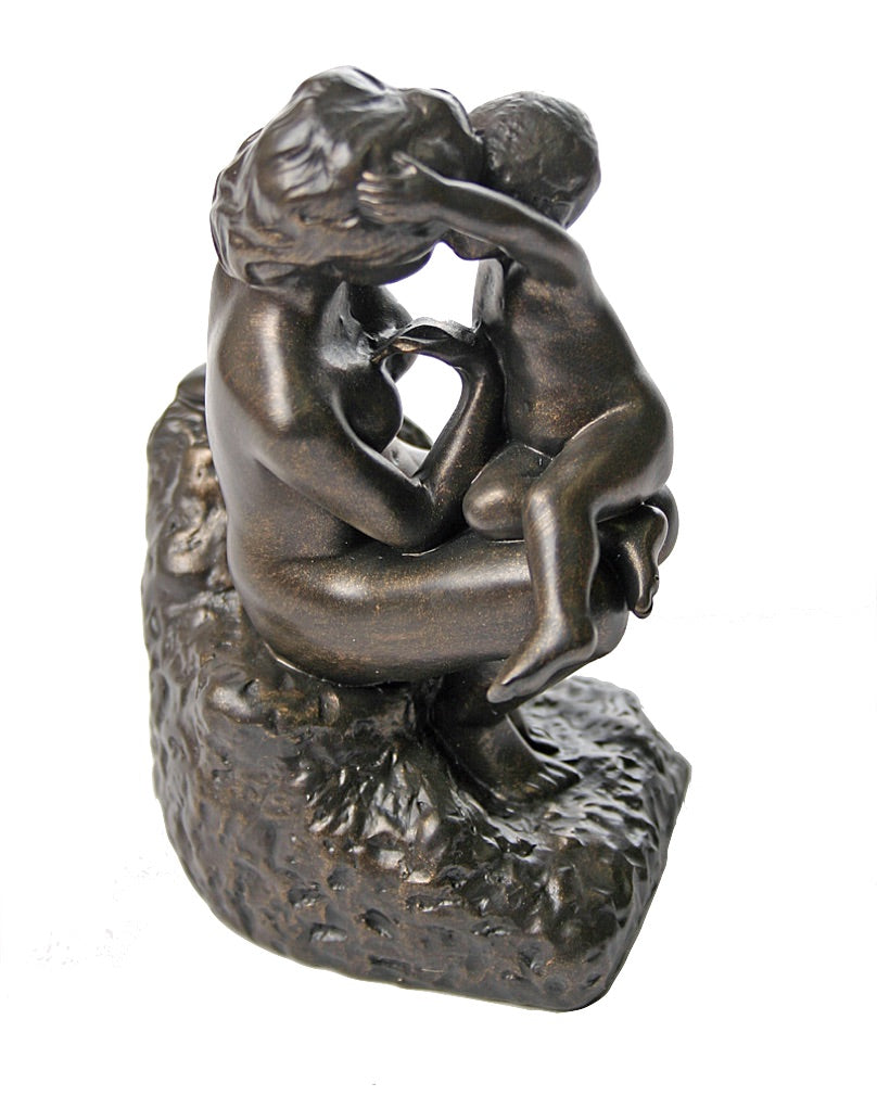 Young Mother with Child Statue Family Figurine by Rodin Museum Replica