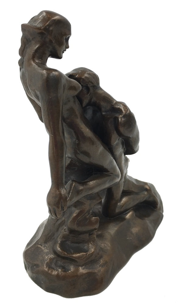 Eternal Idol Couple Forever Bronze Finish Statue by Rodin 6 in H