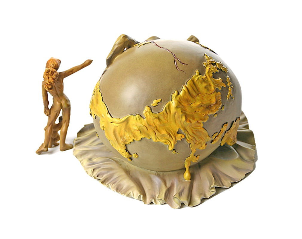 Geopolitical Child Watches Birth New Human by Salvador Dali - 2 Piece Set