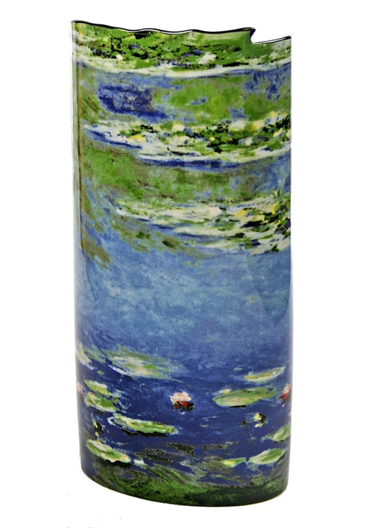 Monet Water Lilies Blue Green Museum Ceramic Flower Vase