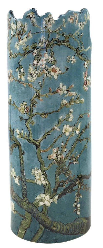 Van Gogh Almond Tree in Blossom Round Ceramic Flower Vase