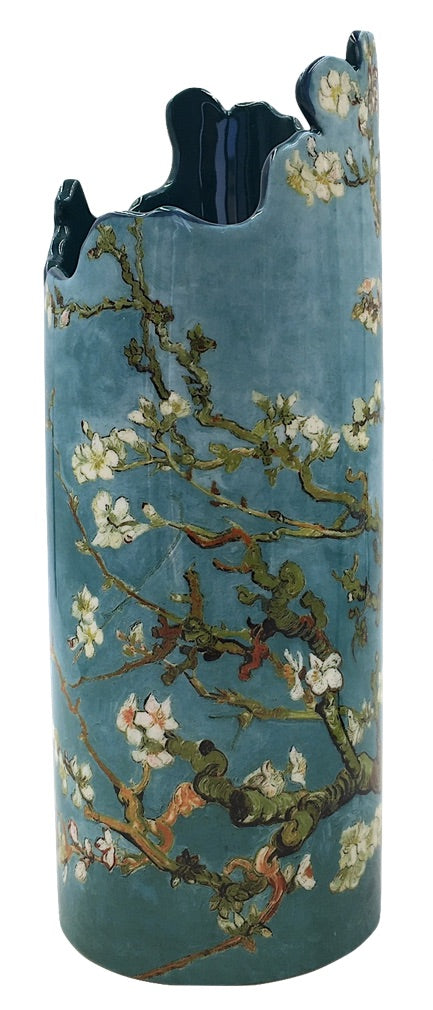 Van Gogh Almond Tree in Blossom Round Ceramic Flower Vase