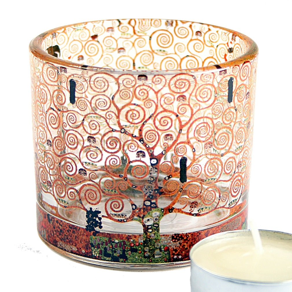 Klimt Fulfillment Glass Tealight Candleholder