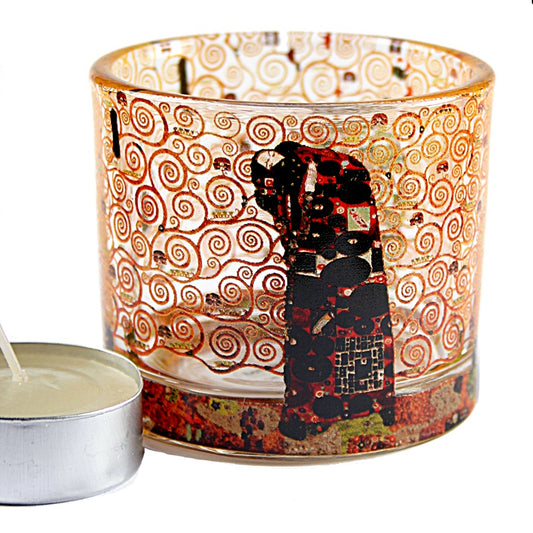 Klimt Fulfillment Glass Tealight Candleholder