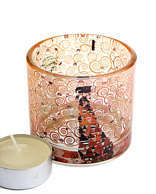 Klimt Expectation Glass Tealight Candleholder