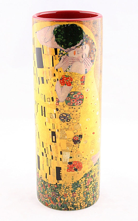 Klimt The Kiss Ceramic Flower Bud Small Vase