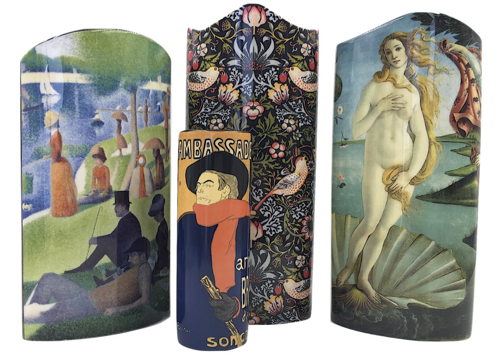 Seurat Sunday Afternoon La Grande Jatte Museum Art Ceramic Flower Vase