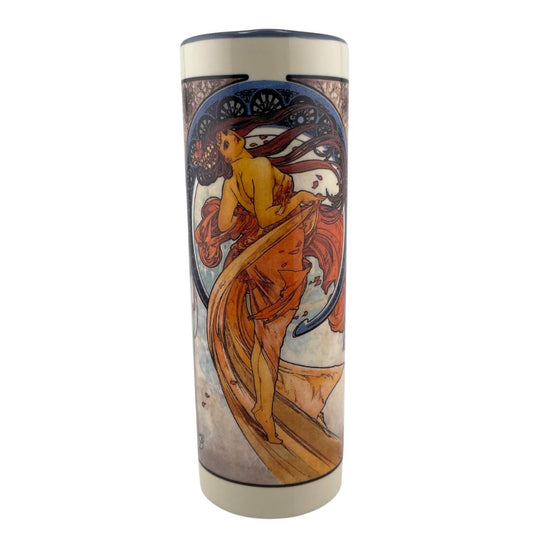 Mucha The Arts Woman Belle Epoque Ceramic Tealight Candleholder