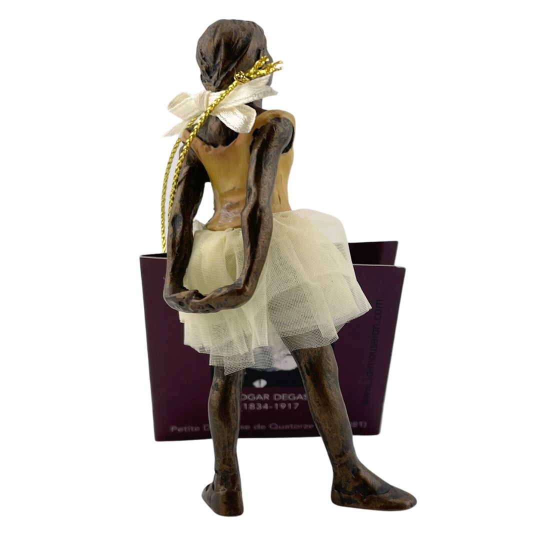 Tree Ornaments - Degas Little Dancer Ballerina Miniature Statue 4H, Individual Package
