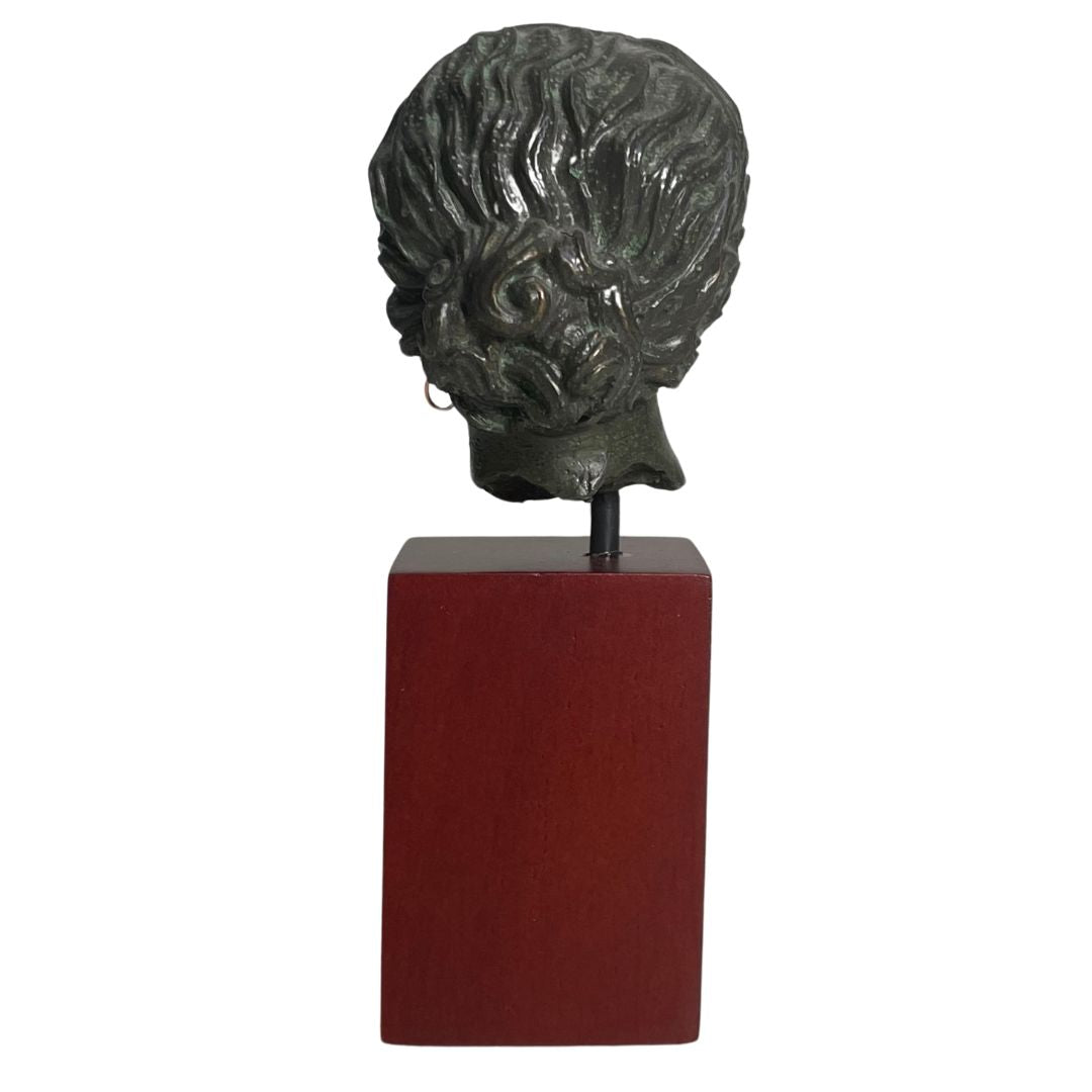 Pocket Art Head of Venus Aphrodite with Earring Roman Goddess Miniature Bust Statue