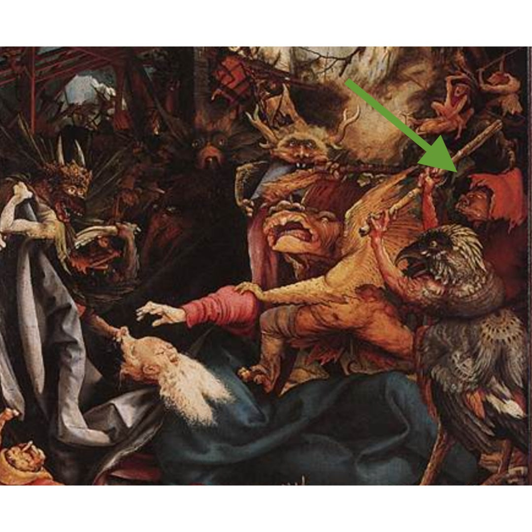 Hooded Figure of Darkness Figurine by Grunewald | Isenheim Altarpiece