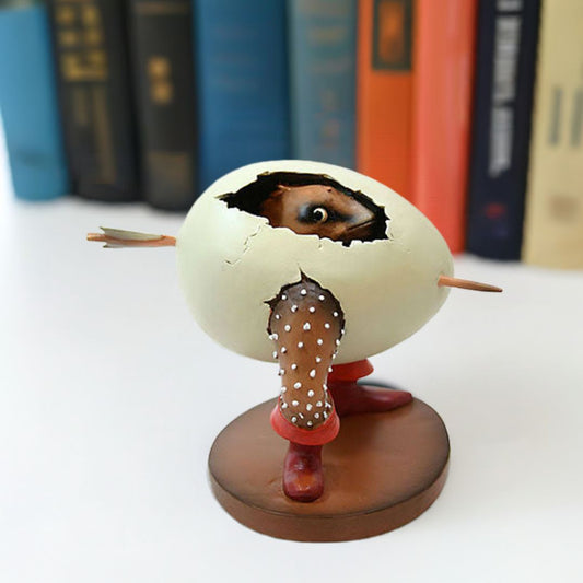Monster Peering out of Egg with Legs from The Last Judgement – Hieronymus Bosch Figurine