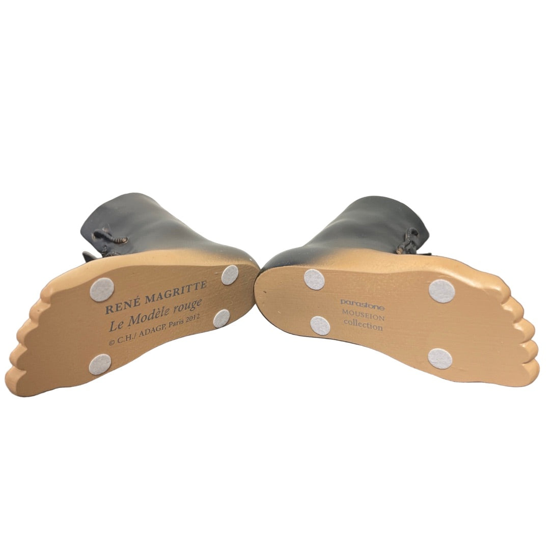 Rene Magritte “The Red Model” Feet with Boots Small Figurine – Surrealist Art Sculpture – Parastone Mouseion 3D Museum Collection