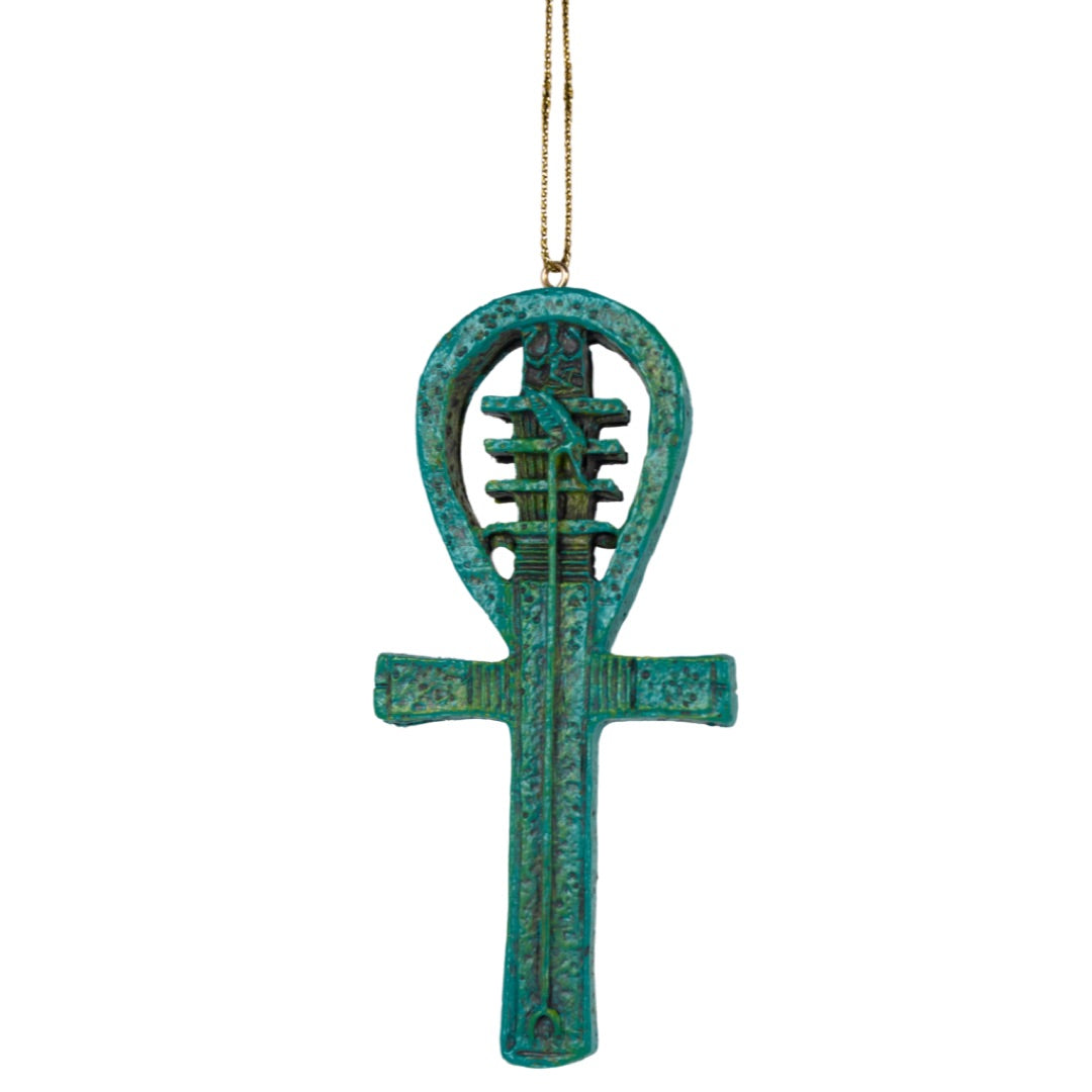 Djed Pillar Ankh Ornament, Ancient Egyptian Art