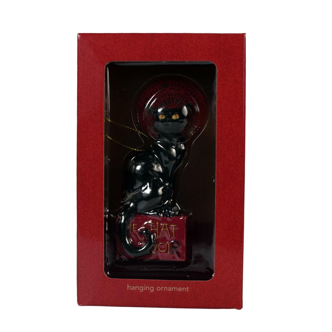 Le Chat Noir Black Cat Christmas Ornament by Steinlen