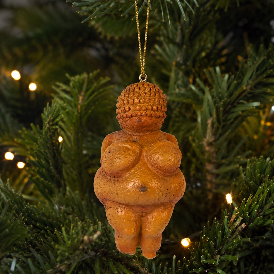 Venus of Willendorf Christmas Ornament, Prehistoric Art