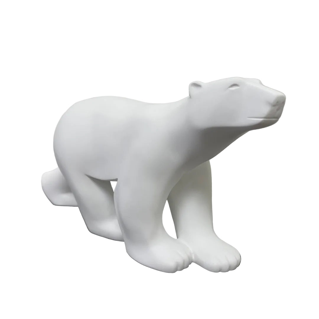 Reproduction of Pompon's White Polar Bear desk statue by Parastone