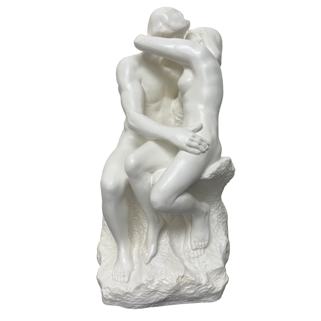 Rodin's The Kiss Statue made for Desk or Bookshelf at 10 inches H.