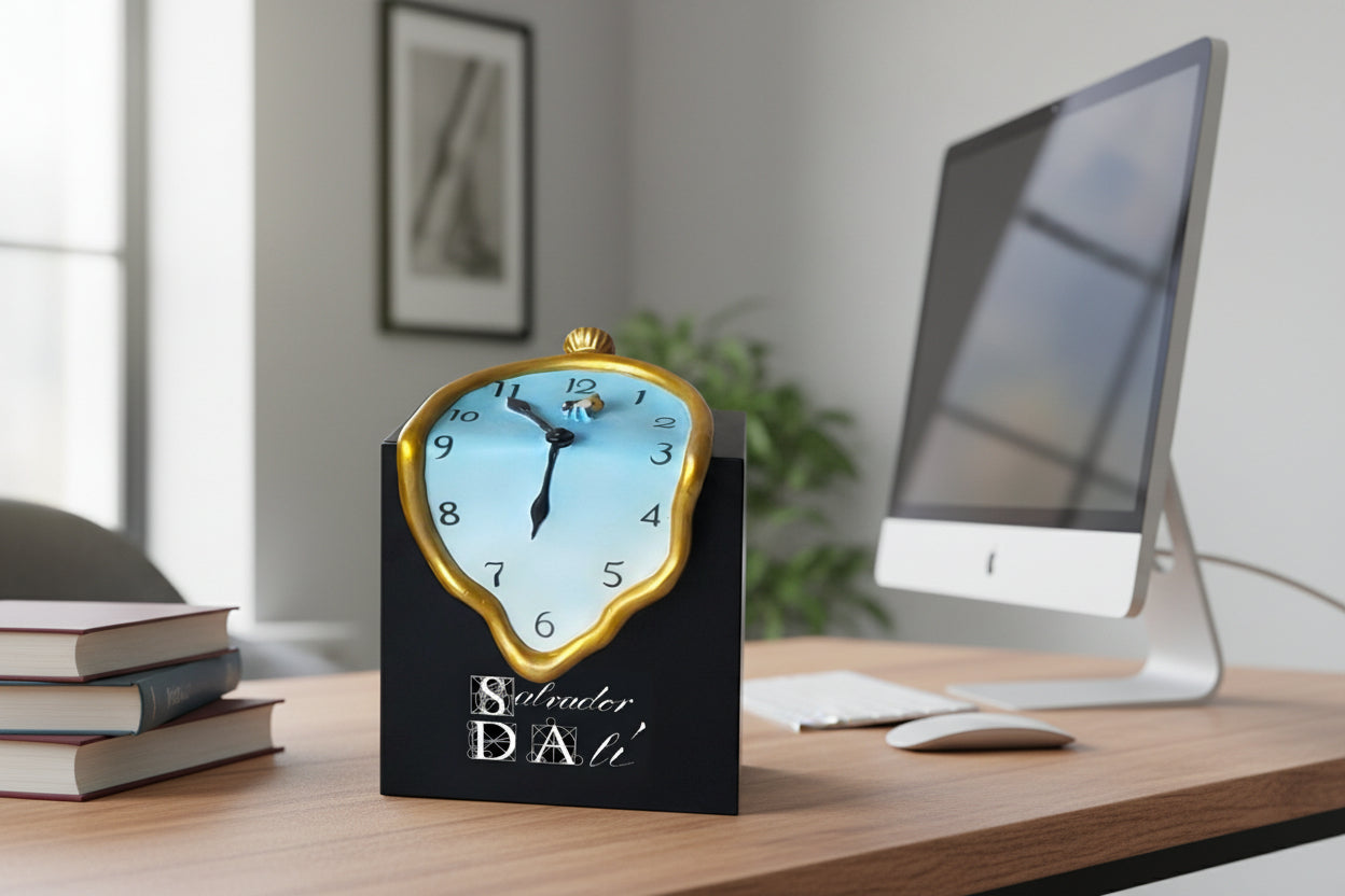 Salvador Dalí, Melting Clock Persistence of Memory Figurine with Stand SD16